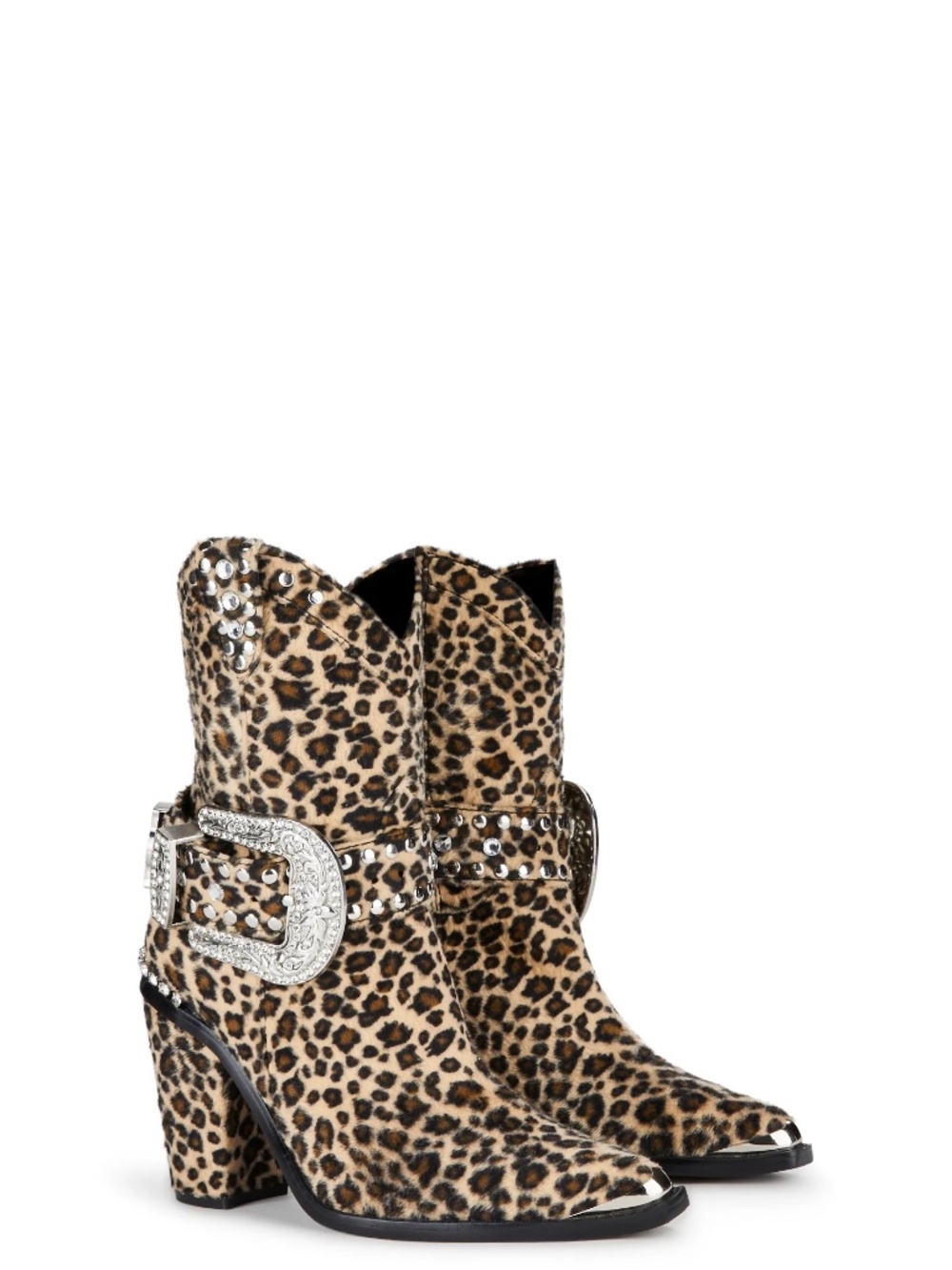 DOLLS KILL SHERIFF SHINE COWBOY BOOTS - LEOPARD by CLUB EXX SIZE 8 NEW SOLD OUT